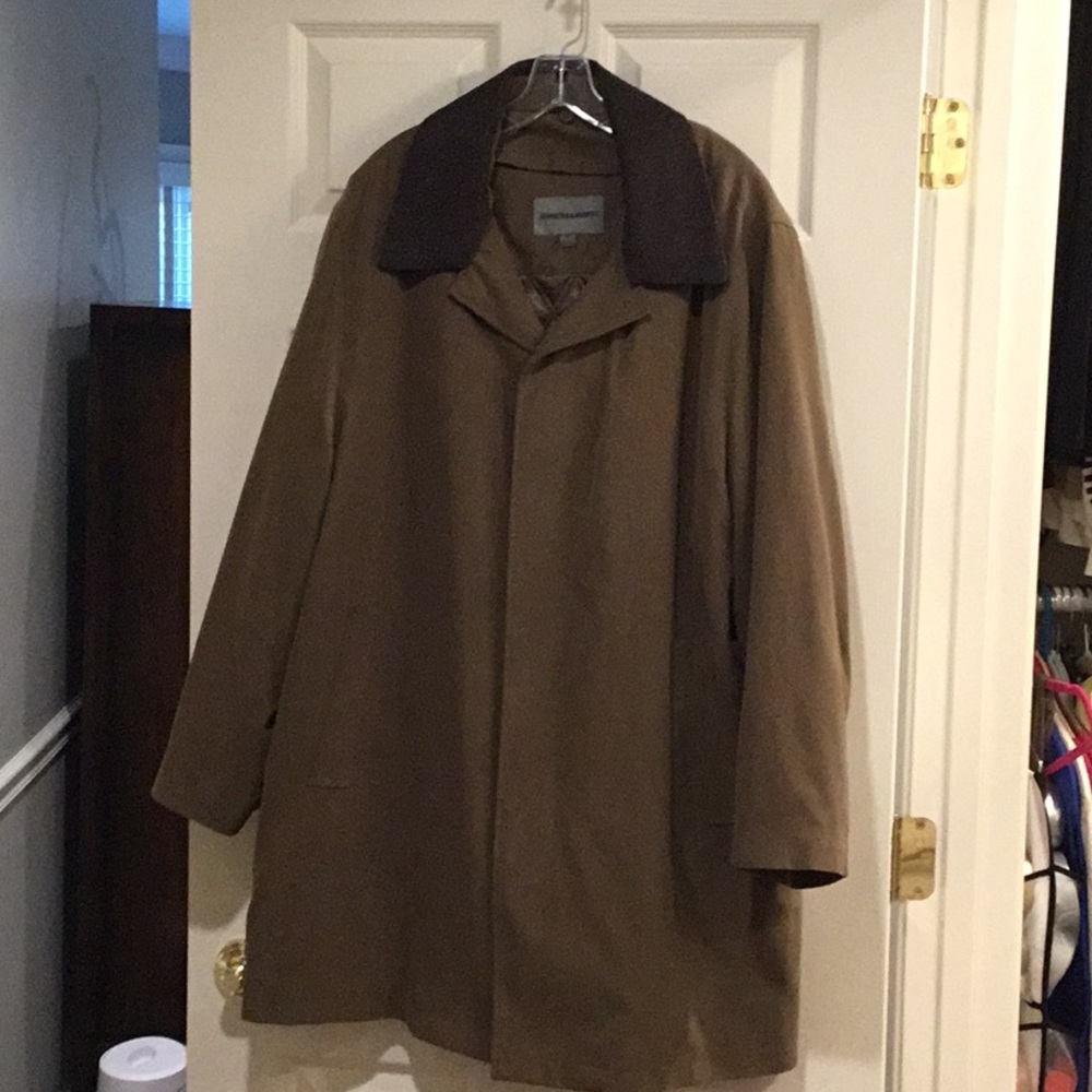 Johnston & Murphy 3/4 length trench coat with removable liner